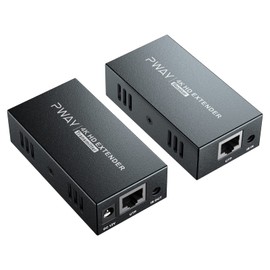 4K HDMI Extender, Ultra HD 4K@60Hz Over Cat5e/6 Up to 60m, Extended Audio and Video, Supports Loop Out, IR,YUV 444