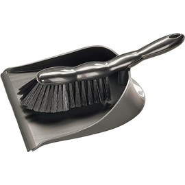 haug bürsten - Gecko Dustpan Set - From Flush - Colour: Anthracite Metallic - Size: 350 x 235 x 47 mm - Made in Germany