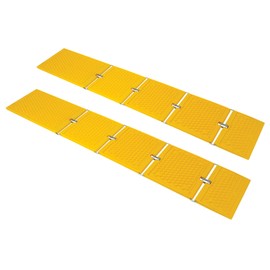 Performance Tool W41003 Emergency Traction Mat - Superior Traction, 38-Inches long x 7-Inches wide, Flexible Heavy Duty Plastic, Set of 2, Safety Yellow