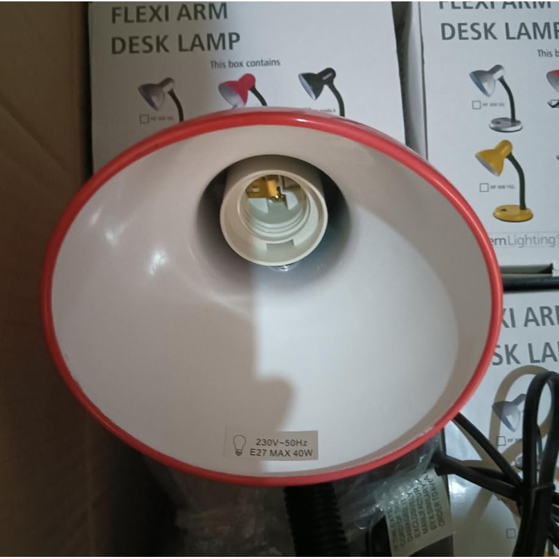 Classic Desk Lamp with a Versatile Flexible Neck, and Integral