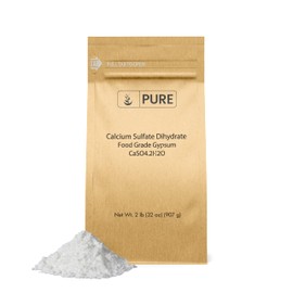 Pure Original Ingredients Calcium Sulfate (2 lb) Baking, Water Treatment & Gardening