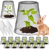Geosar 20 Pcs 9 inch Chicken Wire Cloche Plant Protector