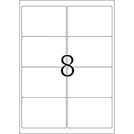 Top Stick 8758 Universal Labels 99.1 x 67.7 MM White