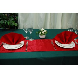 christmas table runner red
