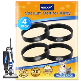 KEEPOW Vacuum Belt for Kirby, 301291G Replacement Belt Compatible with Kirby Sentria Series, Avalir 2, G3 G4 G5 G6 G7 (4 Pack)