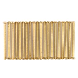 Evoges M3.5 x 50mm Long Raised Countersunk Slotted Head Electrical Screws for Plugs Socket Switches, Pack of 20 (Brass)