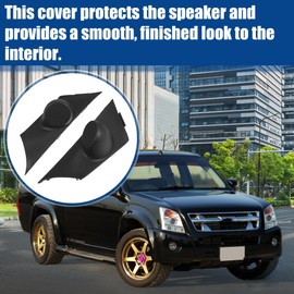 ACROPIX Auto Door Tweeter Speaker Panel Cover Trim Fit for for Honda Civic 2006 2007 2008 2009 2010 2011 2012 2013 - Pack of 2 Black
