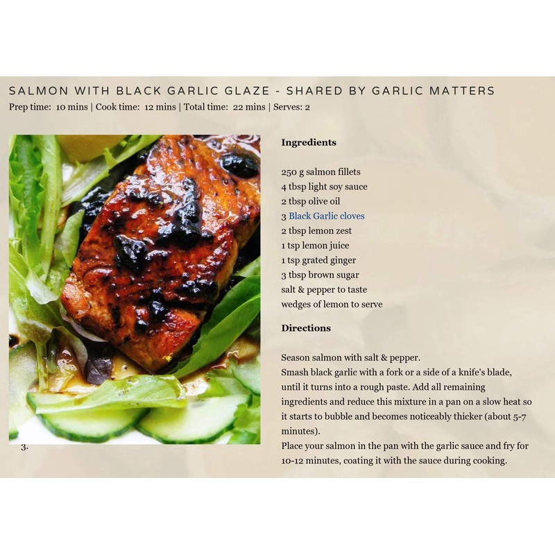 Black Garlic "Organic American" Whole Bulbs (12 Oz bag) Aged