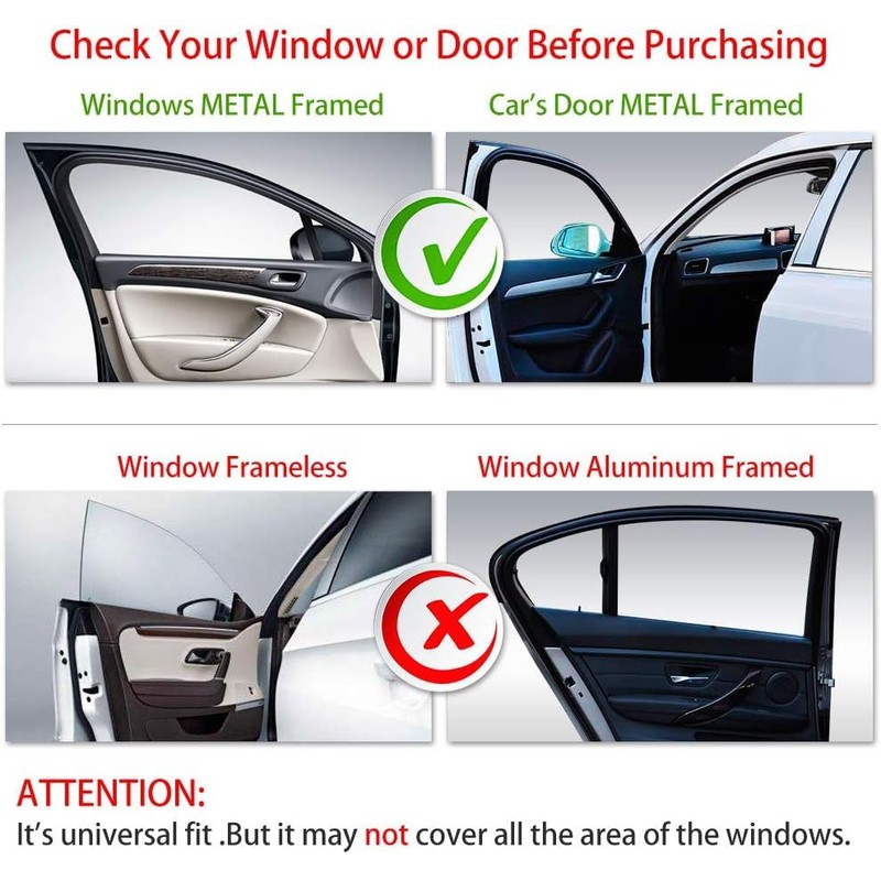 aokway Side Window Sunshade Sun Shade for Car Window Double