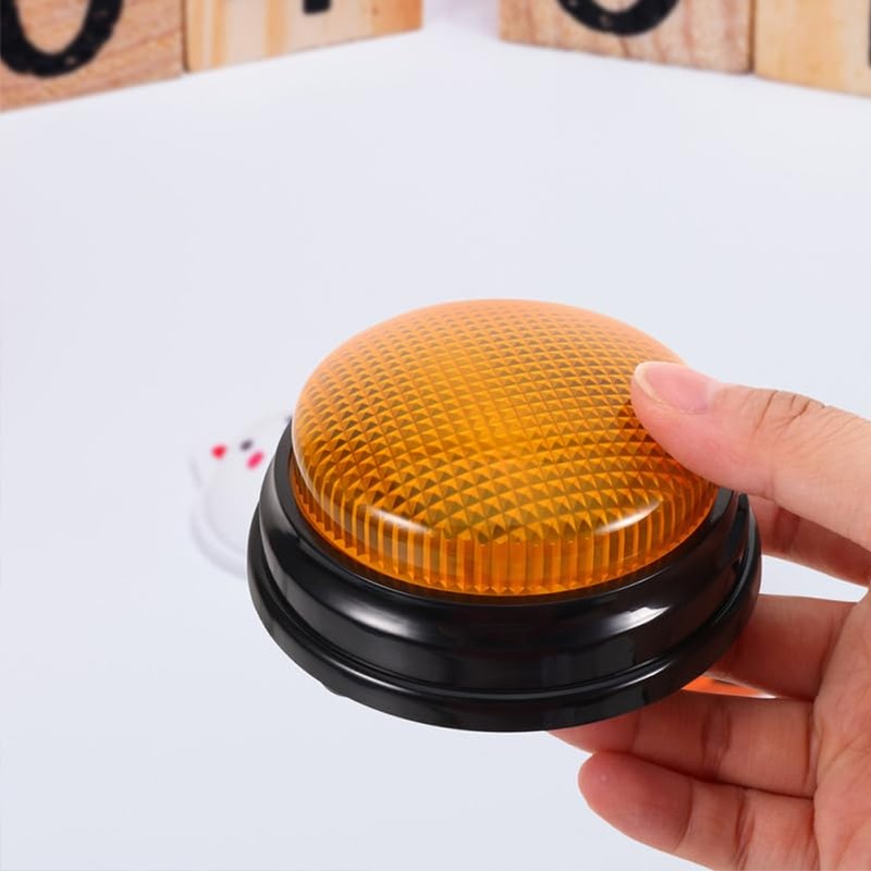 ABOOFAN 2Pcs Game Show Buzzers with Light and Sound Quiz