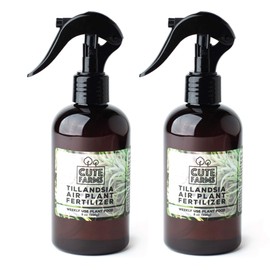 Cute Farms Tillandsia Air Plant Fertilizer | Gentle Weekly Use Formula Plant Food | Formulated Nutrients for Air Plants (Two - 8 oz. Spray Bottle)
