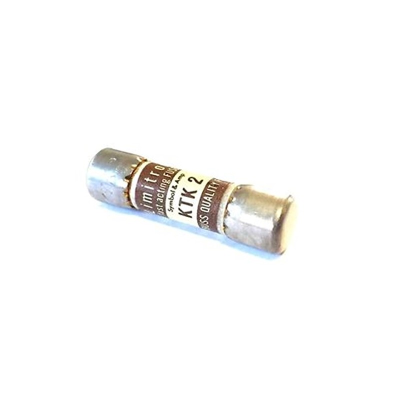 COOPER BUSSMANN KTK-2 Fuse, 2A, 600V, Fast Acting Package may