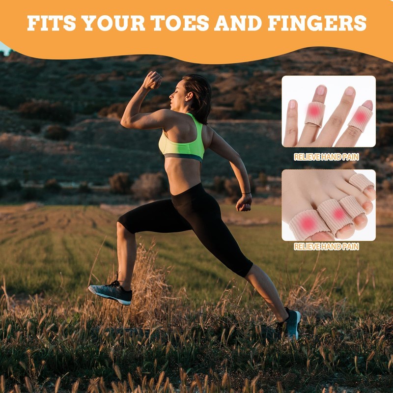 Giantree 6 Stück Silikon Zehenschutz, 3 Größen Schneidbar Zehenschutz, Toe