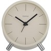 Hama Flores 222229 Radio-Controlled Alarm Clock Analogue Beige Grey without