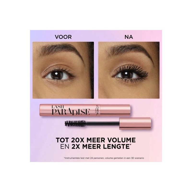L'Oreal Mascara Lash Paradise Travel Size, Black, 4.9ml