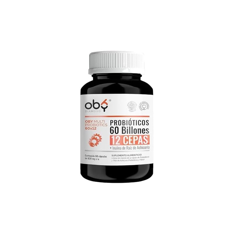 Probioticos 60 Billones de 12 Cepas Prebioticos con Inulina Raiz