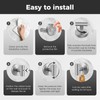 WingWider Shower Hooks for Inside Shower,No-Drill Removable&Reusable Towel Hooks for