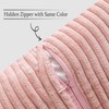 MIULEE Corduroy Pillow Covers with Splicing Set of 2 Valentine