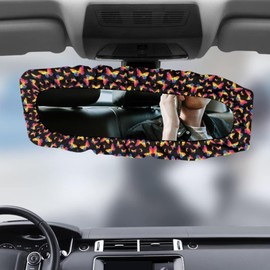 Tomeusey Colorful Butterfly Car Rearview Mirrors Cover Accessories Vehicle Interior Trim Universal Fit Auto Inner Window Mirror Protectors Cars Essentials for Trucks Vans Sedan