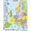 Larsen K2 Political Map of Europe, Frame Puzzle with 48