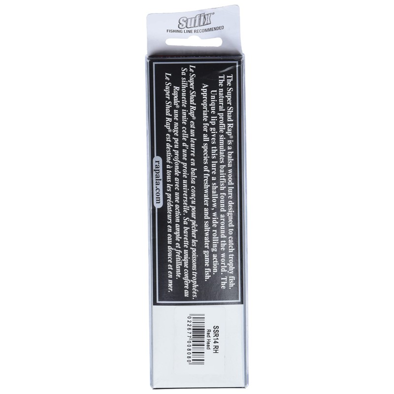 Rapala Super Shad Rap Lure with Two No. 3/0 Hooks,