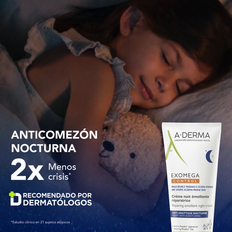 A-Derma Exomega Control Noche Emoliente Anti-Comezón 200 ml