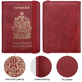 WALNEW RFID Blocking Passport Holder Wallet Cover Case