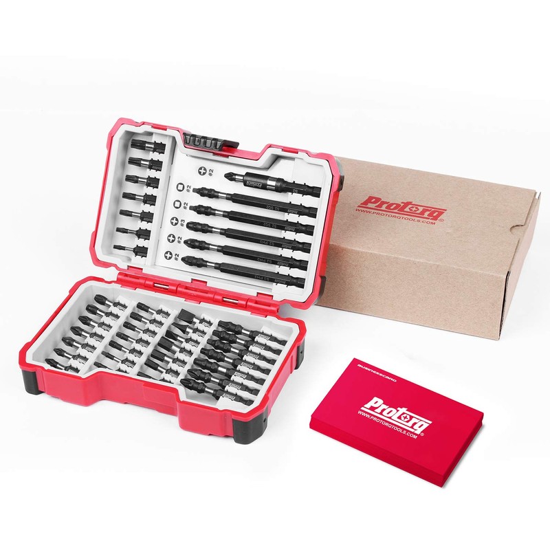 Protorq Impact Driving Accessory Set, 42-Piece,Industrial Strength, 1/4" Hex Shank