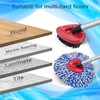 （ONLY Fit 2-TNAK）3 Pack Spin Mop Heads Replacement Compatible with