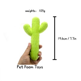GO-CHUNRIQIN Dog Chew Toys,Cactus Shaped Teething and Teeth Cleaning Toy,Tough Rubber Dog Toys for Aggressive Chewers, Dog Toys for Training and Cleaning, Interactive Dog Toys for Medium/Large Dog