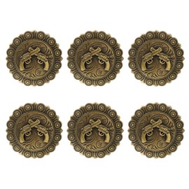 6Pcs Denim Style Refrigerator Magnets, 3D Bronze Fridge Magnets, Cool Decorative Magnets for Office Home Locker Whiteboard