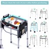 BAGSFY Clear View Walker Tray for Seniors w/Side Pockets –