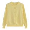 Ruixi Women's Long Sleeve Plain Spring Cardigan Knit Washable Office