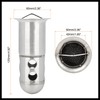 Hihaha 60mm Universal Motorcycle Exhaust Pipe Baffle Can Silver Tone