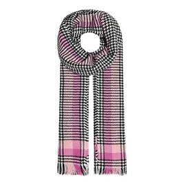 ONLY Women's Onlalberte Cockerel CC Scarf (Pack of 1), Strawberry Moon/Detail:HOUNDTOOTH AOP