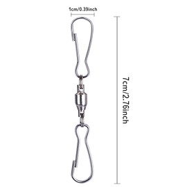 Swivel Dual Clips for Hanging Wind Chimes Outdoor Wind Chimes Art Supplies Wind Spinner Wind Spinners Bird Feeder Plants Solar Lights Baskets Flower Pots Gadgets Supply in Yard, Garden, Home, Office