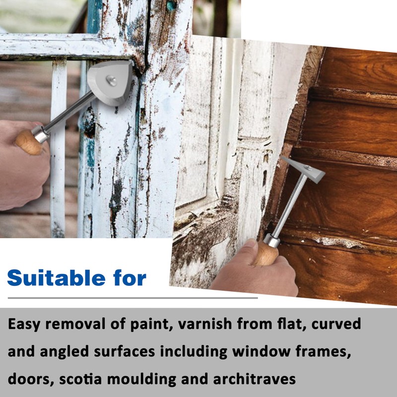 CHILI TOOLS 3PC. Stainless Steel Shave Hook Scraper Set With