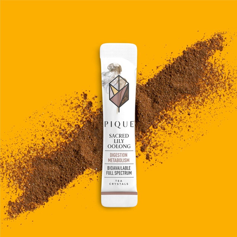 Pique Organic Sacred Lily Oolong Tea Crystals - Caffeinated Tea,