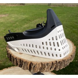 JT Paintball Exclusive NEW JT Proflex Black White Bottom W Chinstrap Paintball Mask Goggle