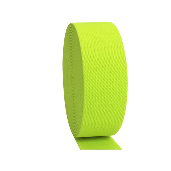 JESEP YONG 2 inch Neon Yellow Knit Elastic Band for