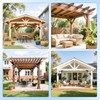 4 Pcs Pergola Brackets, 45-Degree Angle Bracket,4x4 (Actual 3.6‘’x3.6‘’) Corner
