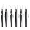 Aemygo 6 Pcs Precision Reverse Ceramic Tweezers Set, Non-Conductive Heat-resistant