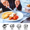 Travel Cutlery Set with Case Plastic Reusable Cutlery Set for