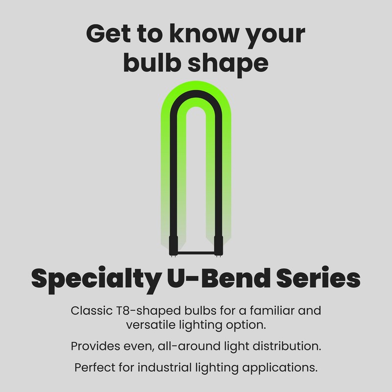 Feit Electric LED 15W T8/T12 U-Bend Direct Replacement or Ballast