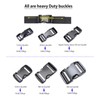 BAIWOAK Quick Release Buckles 15mm/20mm/25mm/32mm/38mm/50mm, Double Adjustable Plastic Buckle Clips