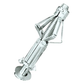 QWORK Hollow Wall Anchors, 50 Pcs 2" Long Carbon Steel Hollow Drive Wall Anchor Screws Assortment Kit Use for 1/8 to 5/8 Inch Wall Thickness, M6x52mm