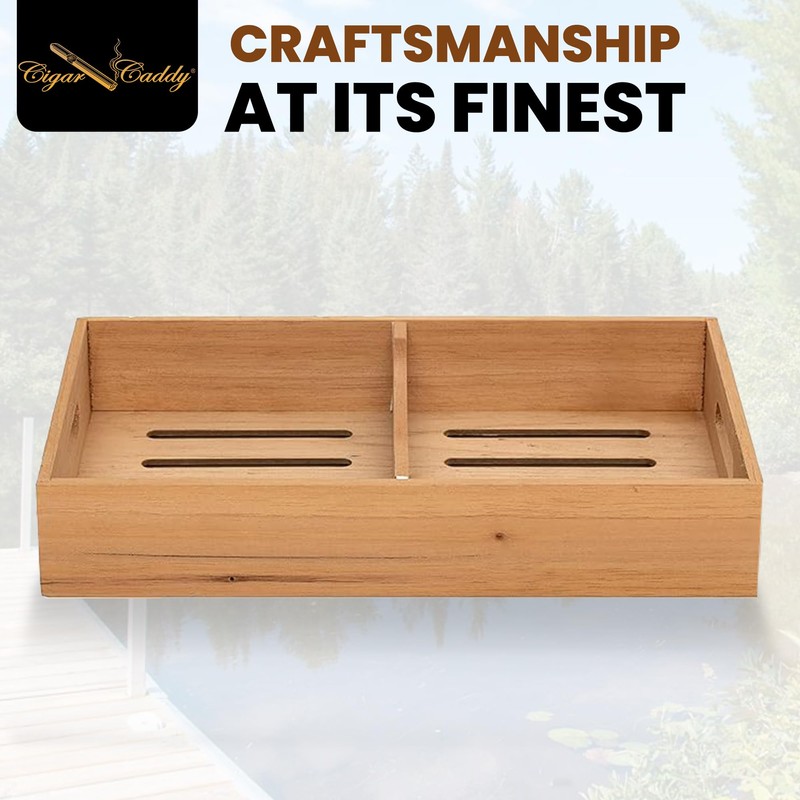 Quality Importers Spanish Cedar Cigar Tray