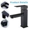 Mineup Black Bathroom Tap, Washbasin Tap, Mixer Tap, Basin, Bathroom