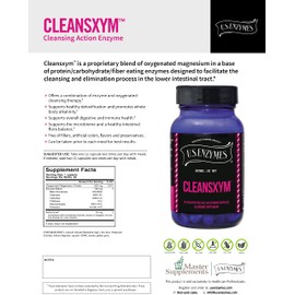 U.S. Enzymes CLEANSXYM 62 Vegetarian Capsules. Cleansing Supplement.