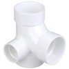 4872 4X4X4X2 PVC TEE W/Right INL PVC